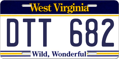 WV license plate DTT682