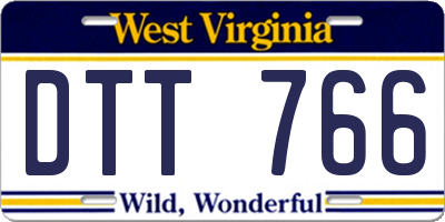 WV license plate DTT766