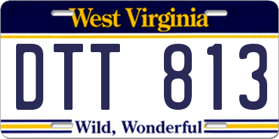WV license plate DTT813