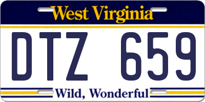 WV license plate DTZ659