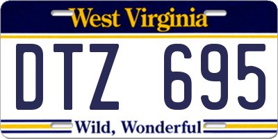 WV license plate DTZ695