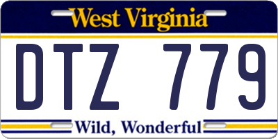 WV license plate DTZ779