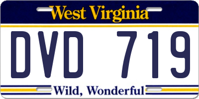 WV license plate DVD719