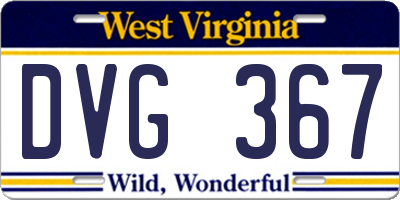 WV license plate DVG367