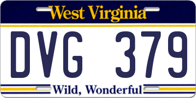 WV license plate DVG379