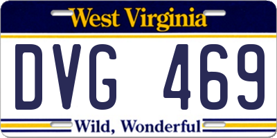 WV license plate DVG469