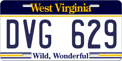 WV license plate DVG629