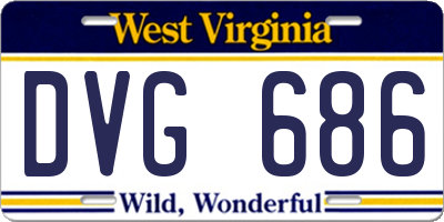 WV license plate DVG686