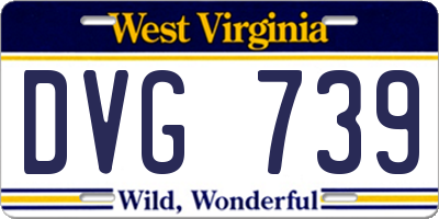 WV license plate DVG739