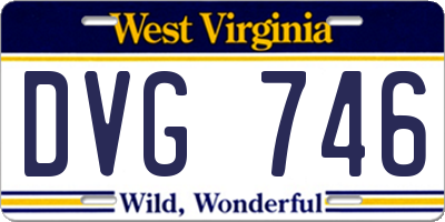 WV license plate DVG746