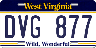WV license plate DVG877