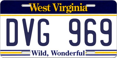 WV license plate DVG969