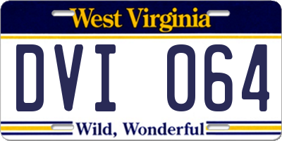 WV license plate DVI064