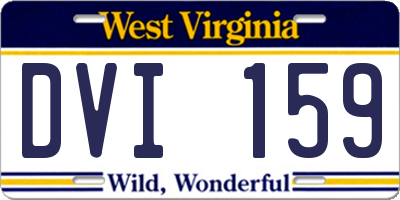 WV license plate DVI159