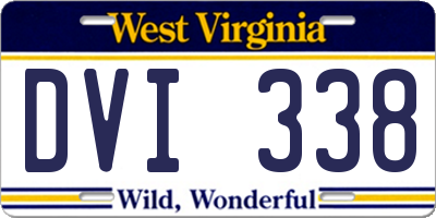 WV license plate DVI338