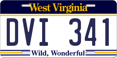 WV license plate DVI341