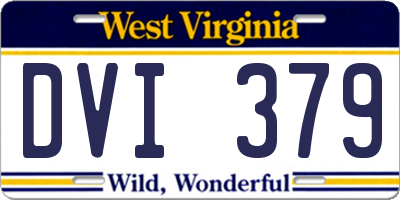 WV license plate DVI379