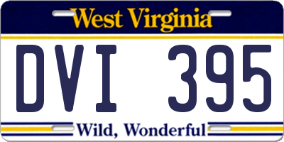 WV license plate DVI395