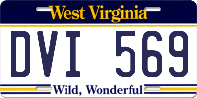 WV license plate DVI569