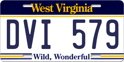 WV license plate DVI579