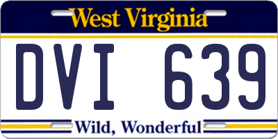 WV license plate DVI639