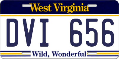 WV license plate DVI656