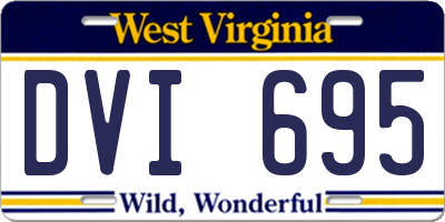 WV license plate DVI695
