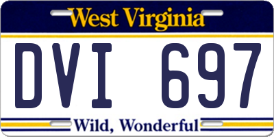 WV license plate DVI697