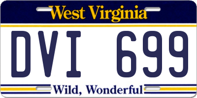WV license plate DVI699