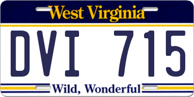 WV license plate DVI715