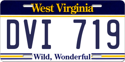 WV license plate DVI719