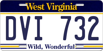 WV license plate DVI732