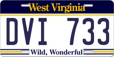 WV license plate DVI733