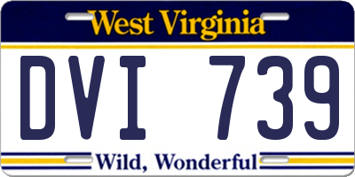 WV license plate DVI739
