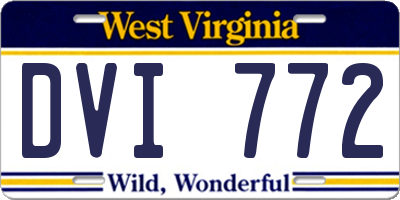 WV license plate DVI772