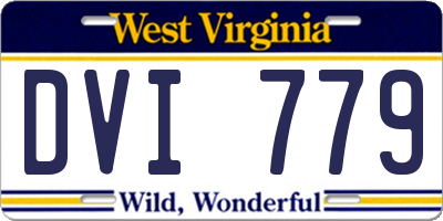 WV license plate DVI779