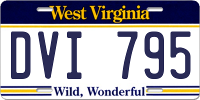 WV license plate DVI795