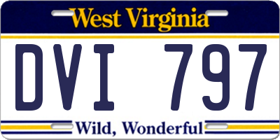 WV license plate DVI797