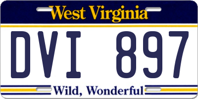 WV license plate DVI897