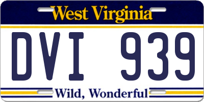WV license plate DVI939