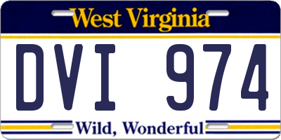 WV license plate DVI974