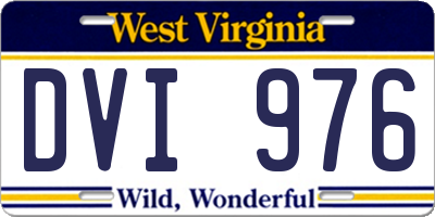 WV license plate DVI976