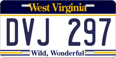WV license plate DVJ297