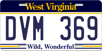 WV license plate DVM369
