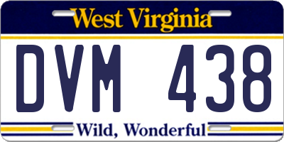 WV license plate DVM438