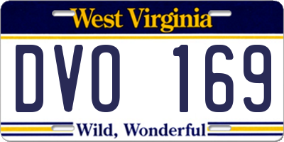 WV license plate DVO169