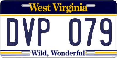 WV license plate DVP079