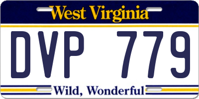 WV license plate DVP779