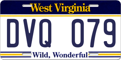 WV license plate DVQ079