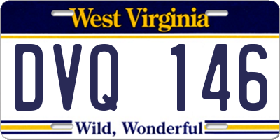 WV license plate DVQ146